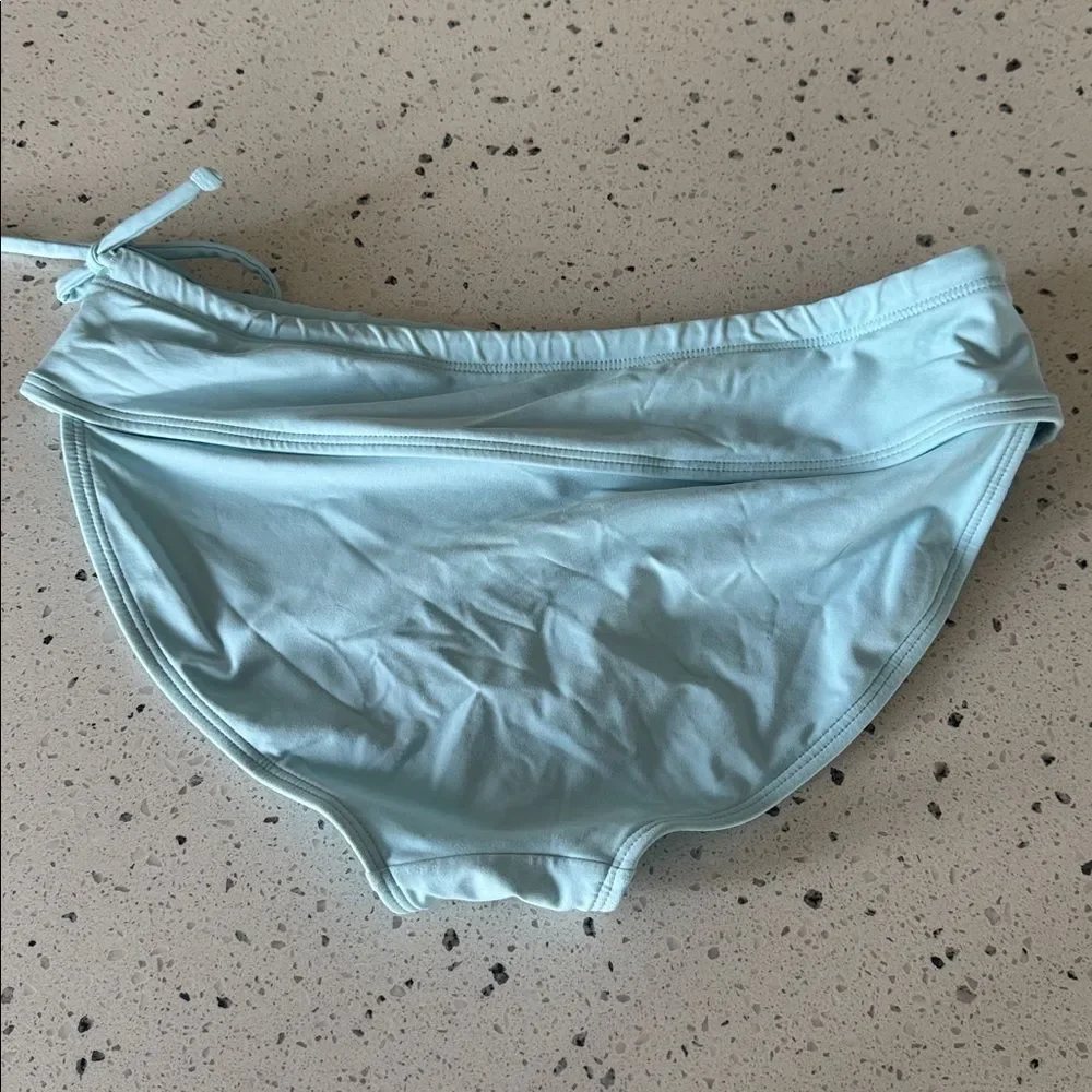 Bundle (2) Athleta Blue & Victoria’s Secret Purple Swim Bottoms Bikini Size S